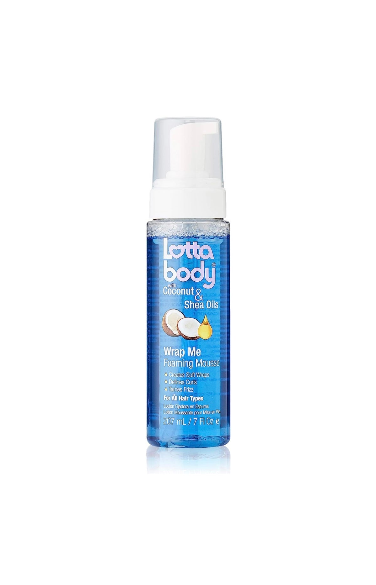 Lottabody Coconut and Shea Oil Wrap Foaming Curl Mousse
