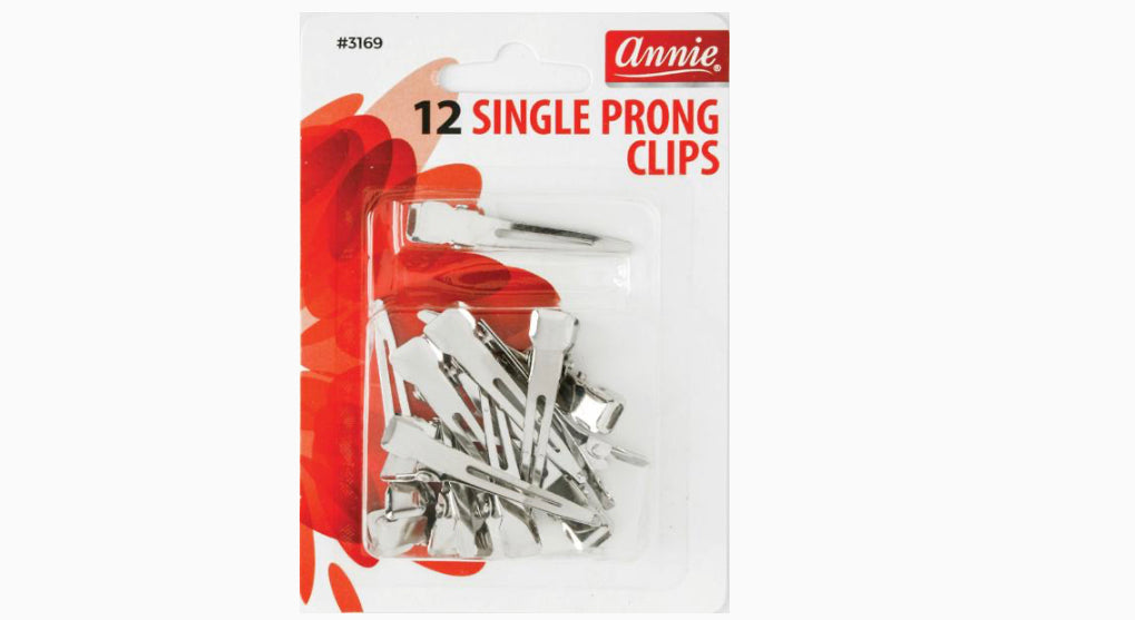 ANNIE 12PC SINGLE PRONG CLIPS