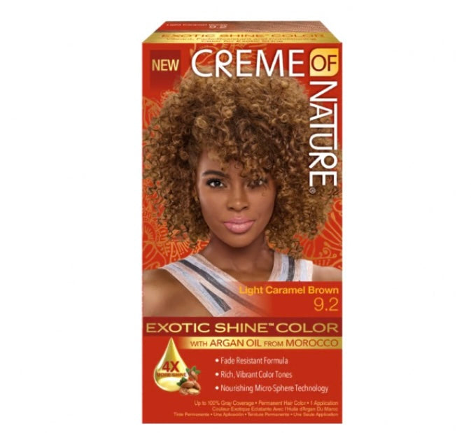 Creme of Nature Exotic Shine Light Carmel Brown Hair Color