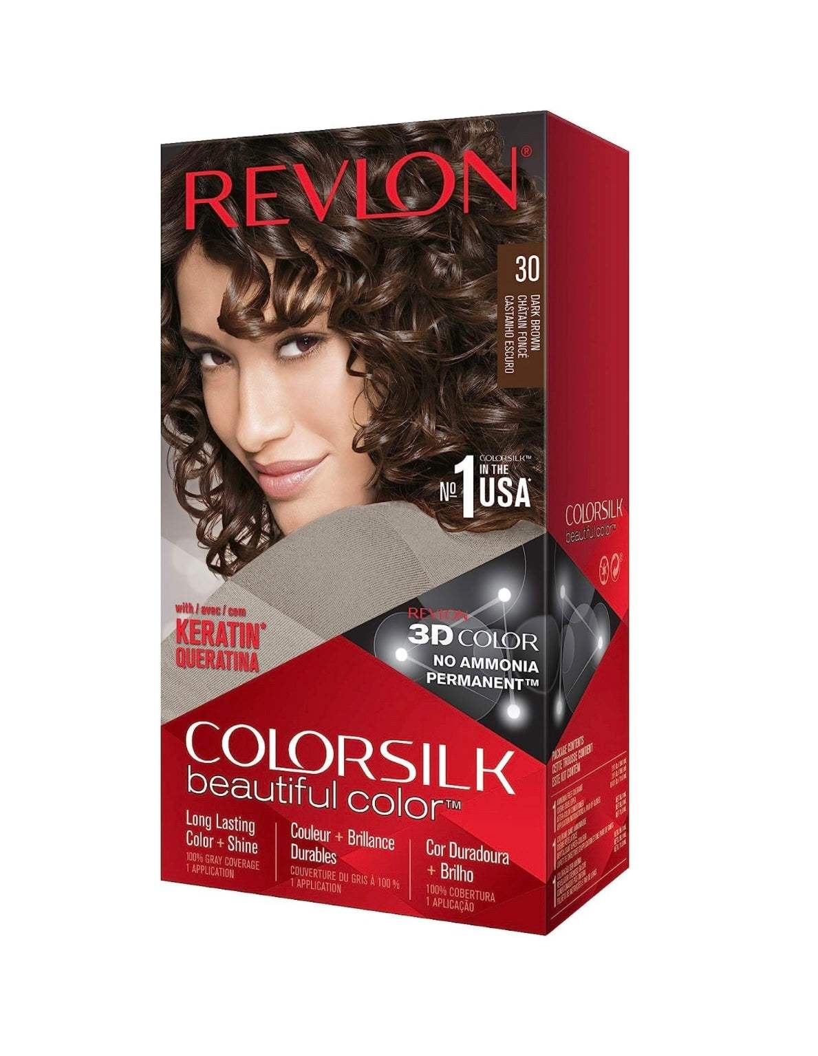 REVLON COLORSILK DARK BROWN