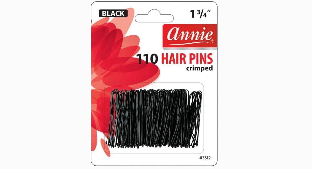 ANNIE 110PC HAIR PINS BLACK 1 3/4"