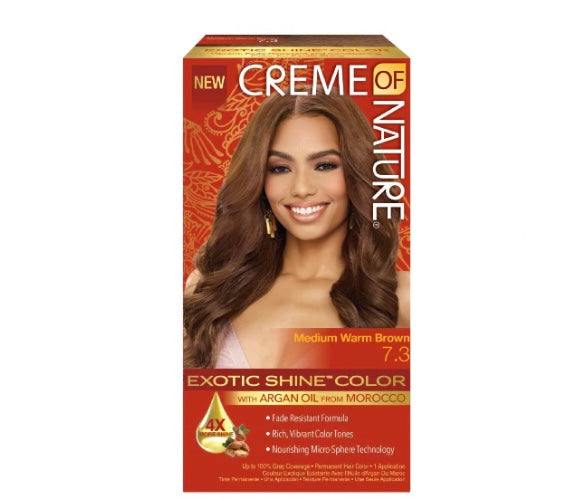 Creme of Nature Exotic Shine Medium Warm Brown Hair Color