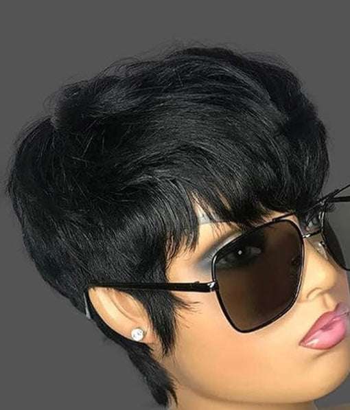 Short Pixie Cut Human Hair wig