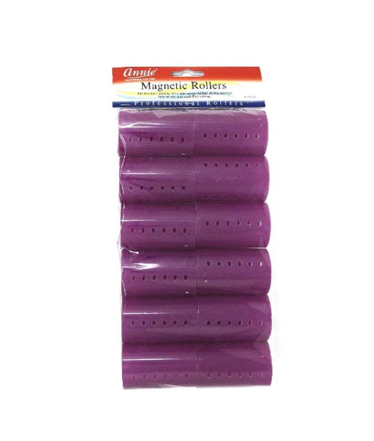 Annie Magnetic Rollers Purple 1 3/4 Inch, 12/PK