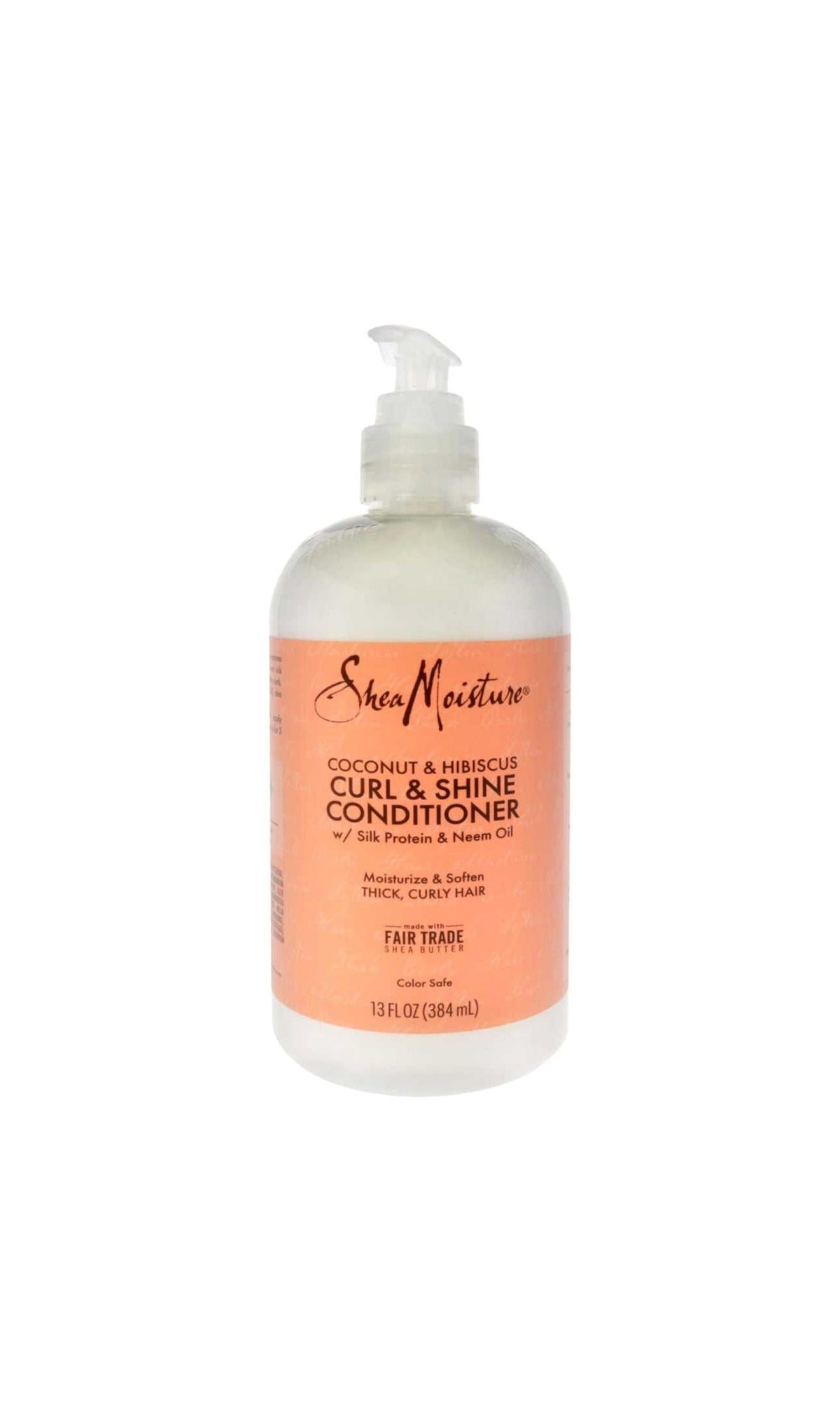 SheaMoisture Curl & Shine Conditioner Coconut & Hibiscus, for Thick, Curly Hair to Moisturize & Soften, 13 oz