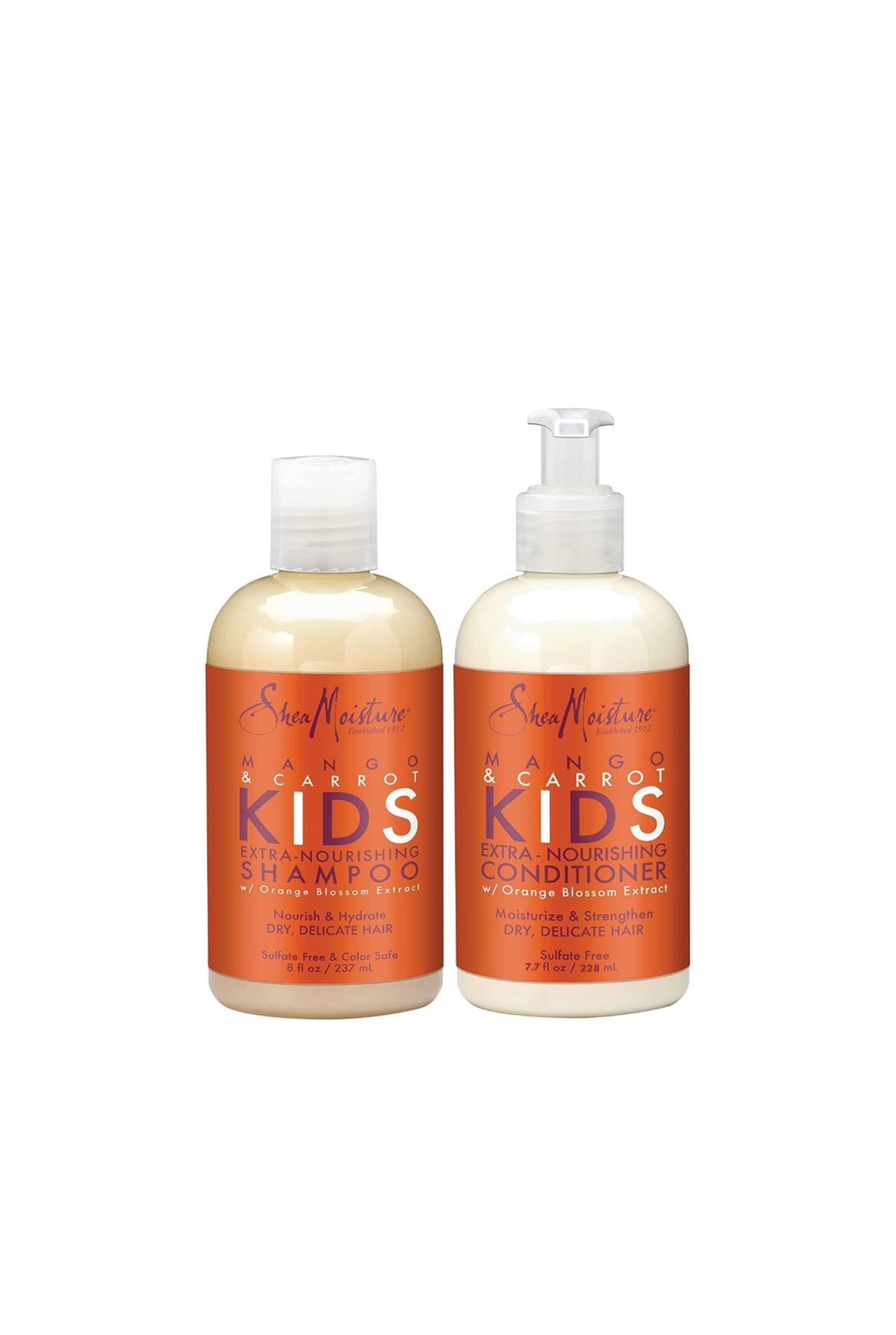 Shea Moisture Mango & Carrot Kids, Extra-Nourishing Conditioner W/Orange Blossom 7.7 oz