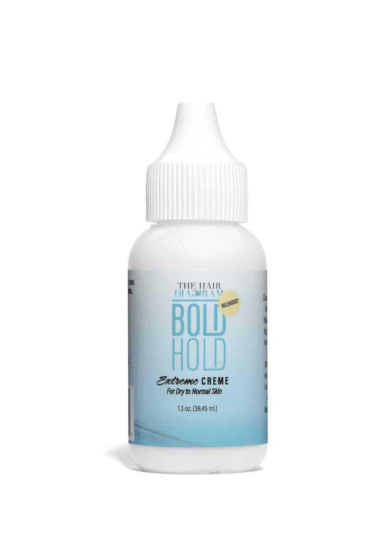 The Hair Diagram - Bold Hold Extreme Creme Reloaded - Strong Hold Glue for Lace Front Wigs and Hair Systems - Invisible Bonding - Non Toxic - No Odor or Latex - Humidity & Water Resistant- 1.3oz